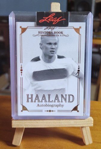 Erling Haaland 2023 Leaf History Book Bronze Holo Foil /25