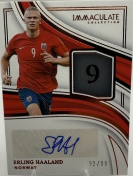 Erling Haaland 2023 Panini Immaculate Soccer /30