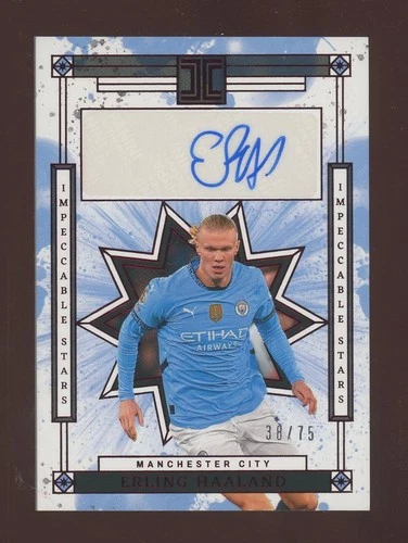 Erling Haaland 2024 Panini Impeccable Red /75