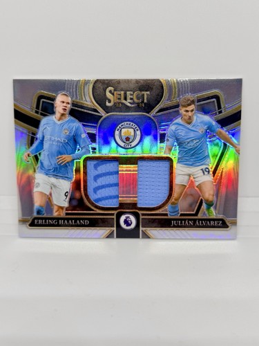 Erling Haaland / Julian Alvarez 2023 Panini Select Silver
