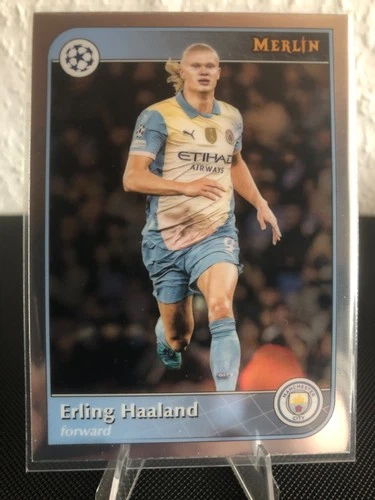 Erling Haaland 2024 Topps Merlin Chrome
