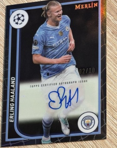 Erling Haaland 2023 Topps Merlin Chrome 2/10
