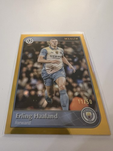Erling Haaland 2024 Topps Merlin Chrome /50