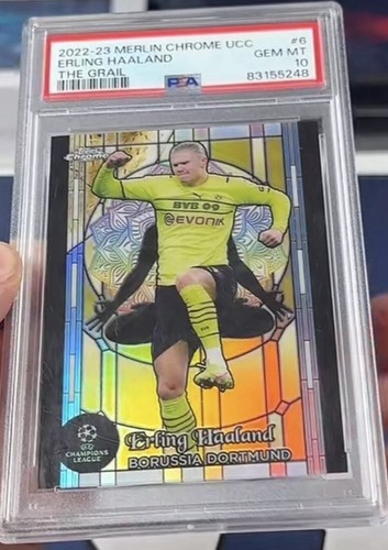 Erling Haaland 2022 Panini Merlin Chrome 6/9