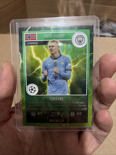 Erling Haaland 2024 Topps Merlin Chrome
