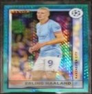 Erling Haaland 2022 Topps Merlin Chrome Aqua Prism Refractor #92