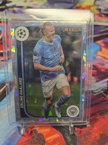 Erling Haaland 2023 Topps Merlin Chrome Atomic Refractor /250