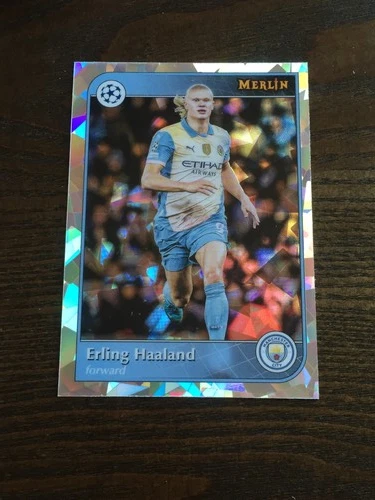 Erling Haaland 2024 Topps Merlin Chrome Cracked Ice