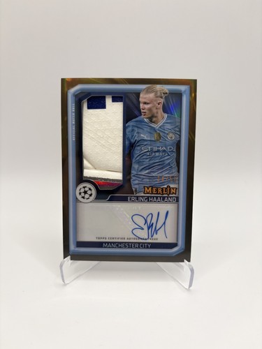 Erling Haaland 2023 Topps Merlin Chrome Gold /50