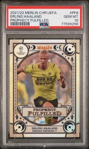 Erling Haaland 2022 Topps Merlin Chrome #PF8