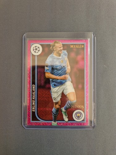 Erling Haaland 2023 Topps Merlin Chrome Pink /275
