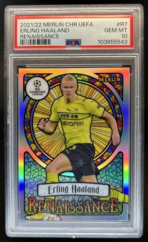 Erling Haaland 2022 Topps Merlin Chrome R-7