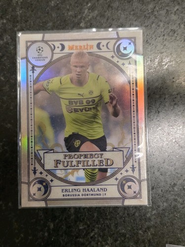 Erling Haaland 2021 Topps Merlin Chrome Refractor