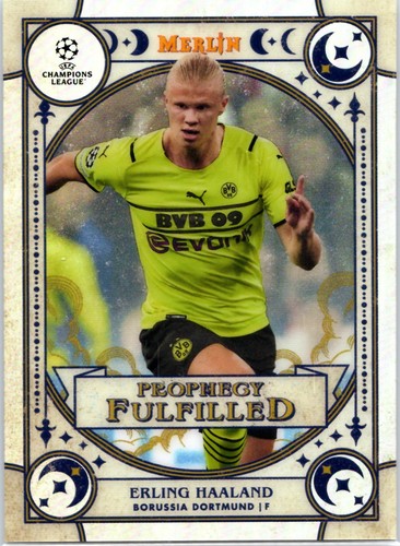 Erling Haaland 2021 Topps Merlin Chrome UCL PF-8