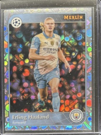 Erling Haaland 2024 Topps Merlin Chrome Vintage Refractor