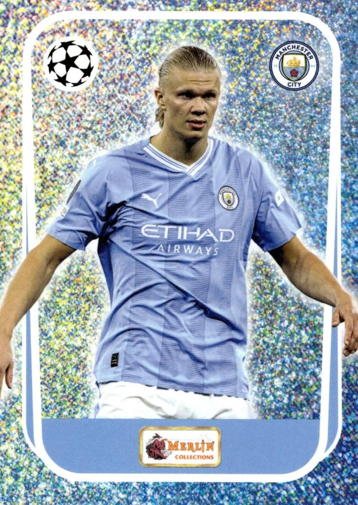 Erling Haaland 2023 Topps Merlin Heritage UEFA Club Competitions