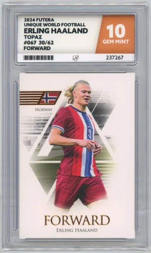 Erling Haaland 2024 Futera Mondial Topaze Avant 67/62