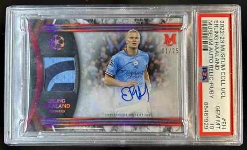 Erling Haaland 2022 Topps Museum Collection Ruby /25