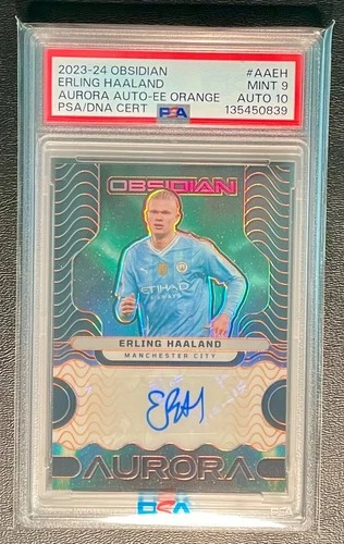 Erling Haaland 2023 Panini Obsidian Orange /25