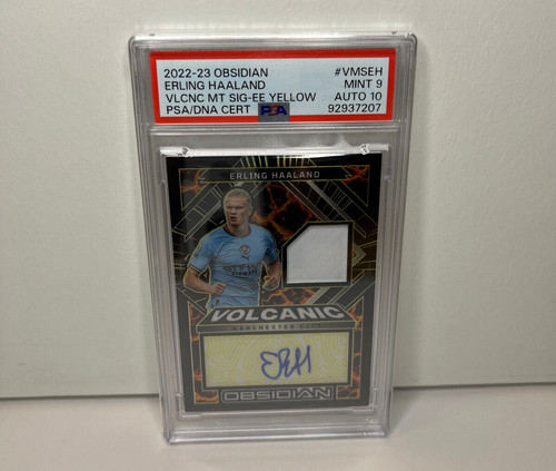 Erling Haaland 2022 Panini Obsidian Volcanic Yellow 1/3