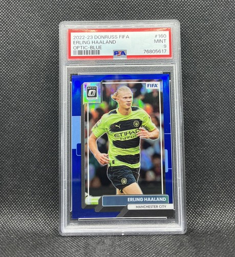 Erling Haaland 2022 Panini Optic Blue Prizm /99
