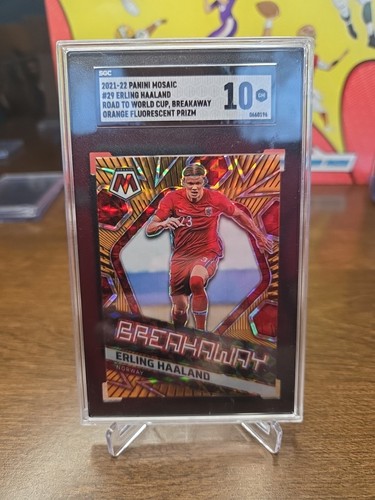 Erling Haaland 2021 Panini Prizm Arancione Fluorescente