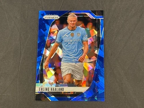 Erling Haaland 2024 Panini Prizm Blue Ice Prizms /75