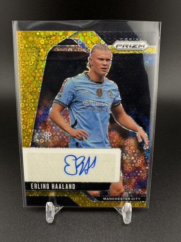 Erling Haaland 2024 Panini Prizm EPL Gold Prizm /5