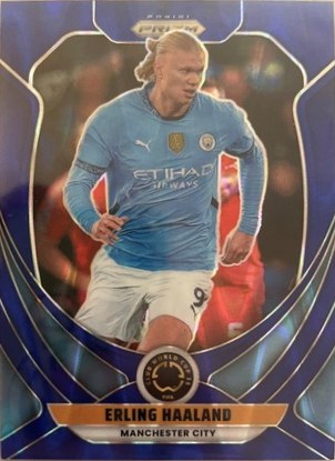 Erling Haaland 2025 Panini Prizm FIFA Club World Cup Blue Seismic /275