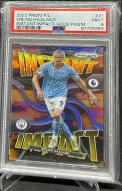 Erling Haaland 2022 Panini Prizm Gold Prizm /10