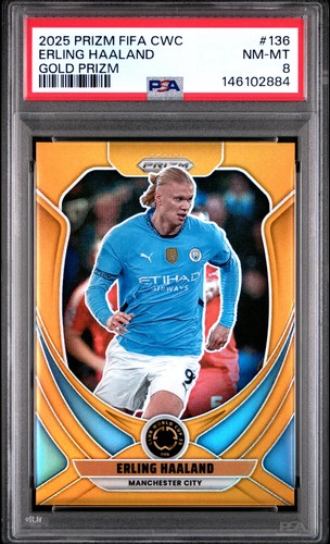 Erling Haaland 2025 Panini Prizm Gold Prizm /10