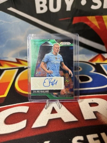 Erling Haaland 2024 Panini Prizm Green Pulsar