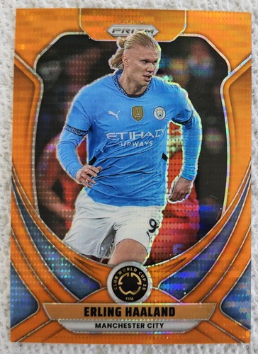 Erling Haaland 2025 Panini Prizm Orange Pulsar /149