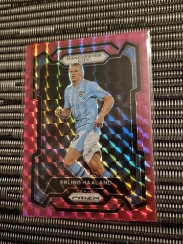 Erling Haaland 2023 Panini Prizm Pink Mosaic