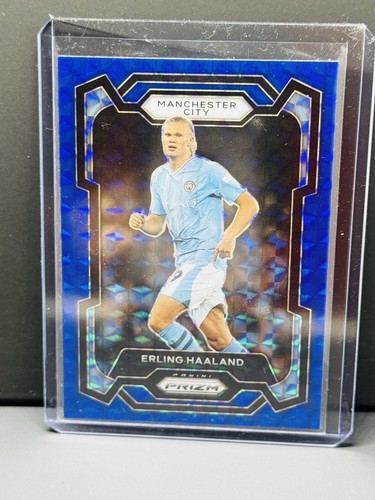 Erling Haaland 2023 Panini Prizm Premier League Blue Prizm #3