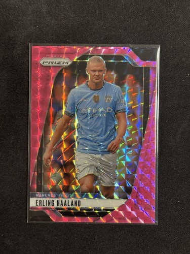 Erling Haaland 2024 Panini Prizm Premier League Pink Mosaic