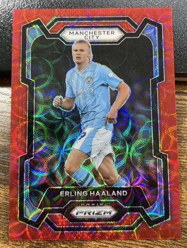 Erling Haaland 2023 Panini Prizm Premier League Red Choice 3/30