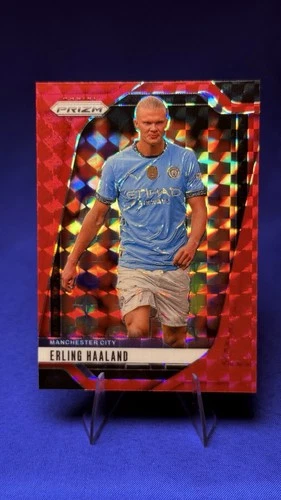 Erling Haaland 2024 Panini Prizm Premier League Red Mosaic