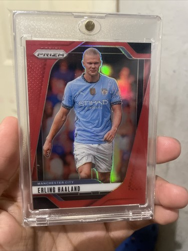 Erling Haaland 2024 Panini Prizm Premier League Red Prizm /199