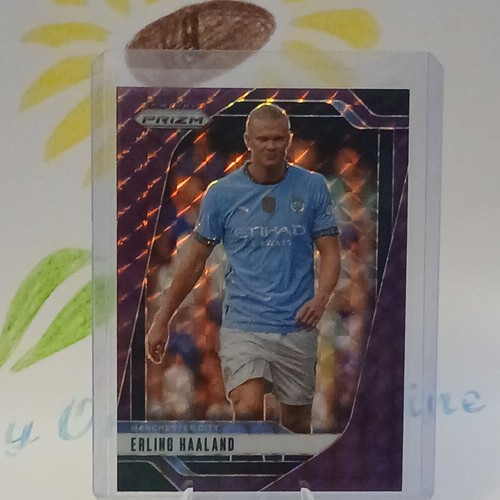 Erling Haaland 2024 Panini Prizm Purple Mosaic /249