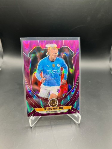 Erling Haaland 2025 Panini Prizm Purple Wave /99