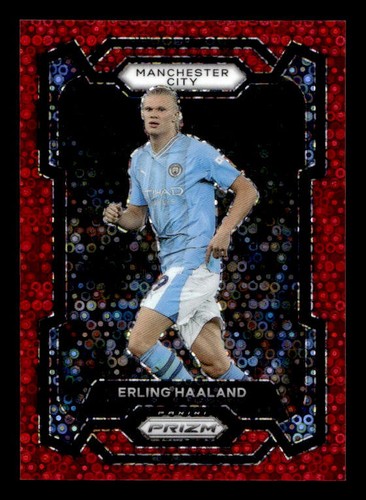 Erling Haaland 2023 Panini Prizm Red Disco /49