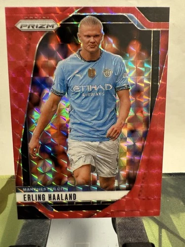 Erling Haaland 2024 Panini Prizm Red Mosaic