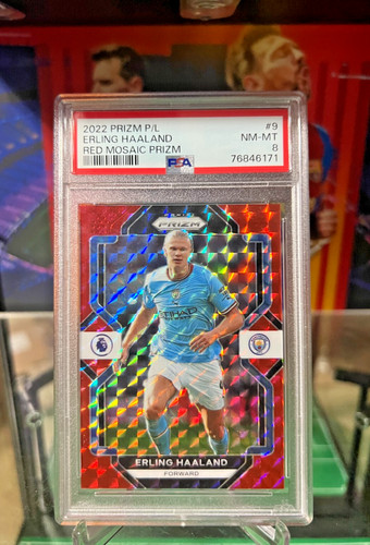 Erling Haaland 2022 Panini Prizm Red Mosaic