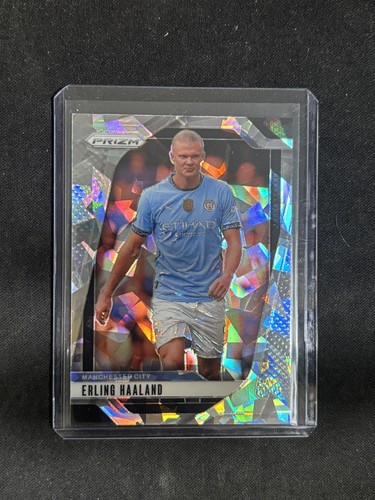 Erling Haaland 2024 Panini Prizm Silver Cracked Ice #9