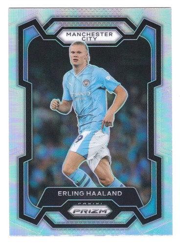 Erling Haaland 2023 Panini Prizm Silver Refractor