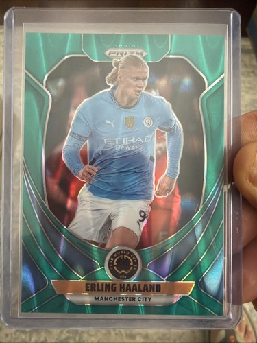Erling Haaland 2025 Panini Prizm Teal Seismic /49