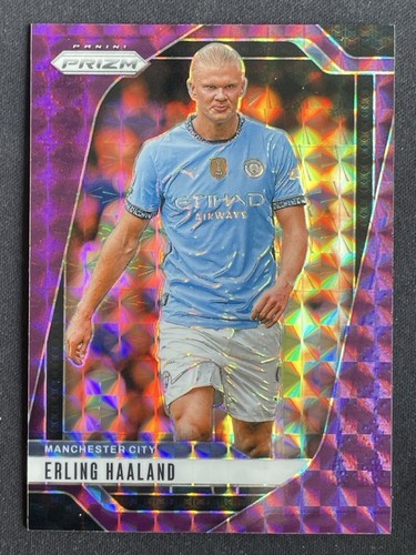 Erling Haaland 2024 Panini Prizm Viola Geometrico /249