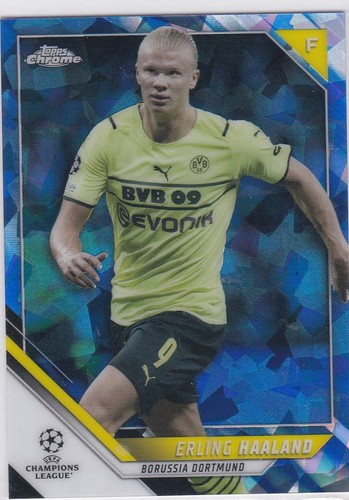 Erling Haaland 2021 Topps Sapphire Edition Chrome Sapphire