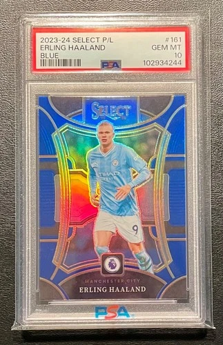 Erling Haaland 2023 Panini Select Azul